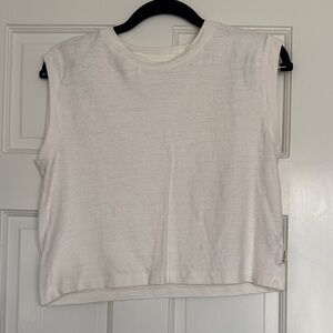 MATE the Label Cream Boxy Sleeveless Tank